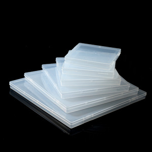 Boîte de rangement transparente en PP avec couvercle rabattable, organisateur de bureau pour bijoux, papeterie et articles divers - Product Image 3