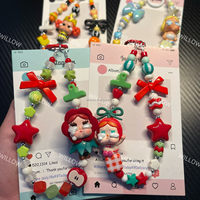 Skullpanda Crybaby DIY Accessoires de téléphone en plastique acrylique Bracelet coloré Charme de téléphone Mobile Mignon Popmart Vente en gros Porte-clés