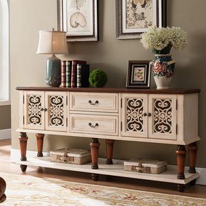 Mobile Consolle <span class=keywords><strong>Antico</strong></span> di Lusso in Legno Dipinto per Soggiorno, Camera da Letto, Sala da Pranzo, Hotel, Supermercato - Product Image 5