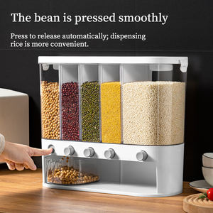 Organisateur de céréales de voyage moderne et élégant à 5 compartiments empilables pour organiser les aliments secs sur la table à manger ou le comptoir - Product Image 1