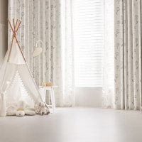 Cortinas Transparentes con Estampado de Rayas Minimalistas de Alta Calidad de Fábrica, Transpirables, Florales, para Oficina