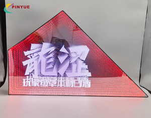 กล่องไฟอะคริลิค LED แบบ 3 <span class=keywords><strong>มิติ</strong></span> ลายอินฟินิตี้ <span class=keywords><strong>พ</strong></span>ร้อมไฟนีออน RGB หลายชั้น สำหรับโฆษณาในบาร์และไนท์คลับ - Product Image 3