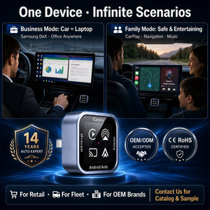 Adaptador Inalámbrico CarPlay, Dongle CarPlay, Adaptador Android Auto, AirPlay Inalámbrico, Miracast, Samsung Dex, Pantalla para Auto, Certificado RoHS - Product Image 5