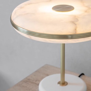 Spanish Marble Table <b>Lamp</b> E27 LED <b>Touch</b> Control Eye Caring 220V Bedroom Living Room Decorative <b>Lamp</b> - Product Image 2