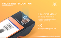 HFSecurity FP09 Terminal Biométrico POS con Tableta, Escaneo de Huellas Dactilares, Impresora, Pago con PSAM y NFC, Sistema Android