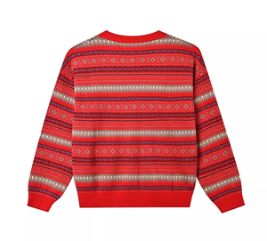 2025 nuevos artículos Casual francés rayas diseño botón Color bloque superior largo mujer cuello en V cárdigan de punto - Product Image 3