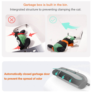 Caja de arena para gatos autolimpiante automática controlada por aplicación 2024, caja de arena inteligente para inodoro con 10kg de peso, hecha de plástico - Product Image 4