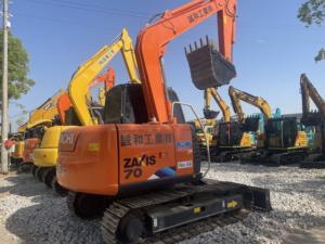 Высококачественный, недорогой, подержанный мини-экскаватор <span class=keywords><strong>HITACHI</strong></span> ZX70 (Япония), 7 тонн, Zaxis 70, с двигателем Isuzu, гусеничный, передвижной, CE/EPA - Product Image 2