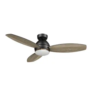 New design low led fans for home 48inch modern flush mounted wood led ceiling fans with remote control