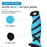 Couteau à fileter droitier écologique de haute qualité 9 pouces, bord dentelé, manche PP+TPR, revêtement antiadhésif, lame en acier inoxydable