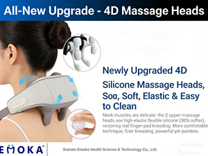 Массажер для шеи для снятия боли, беспроводной, глубокого действия, шиацу, для шеи, плеч и спины, с подогревом, электрический, с функцией разминания - Product Image 5