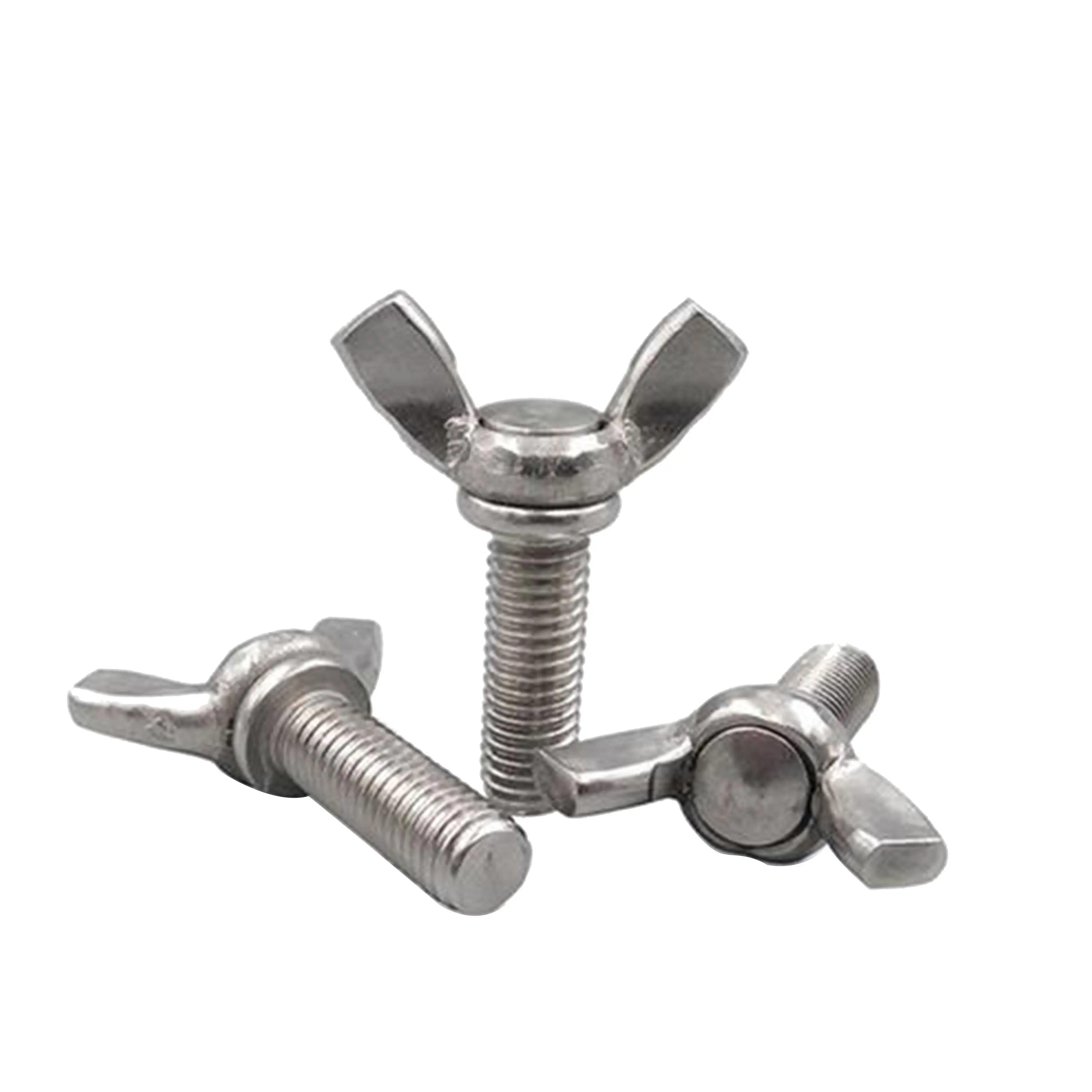 Customized Stainless Steel 304 DIN316 Butterfly Screw 6# 8# Sizes Anchor Molly Bolt Toggle Wing Bolt with Wing Nut Kit