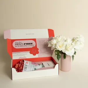 Caixa De Papel De Luxo Com Preço Competitivo Vendas Diretas Eterno Preservado Fornecedor Dourado Rose Flower Gift Box