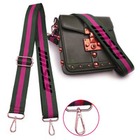 Sangle de remplacement réglable à large bandoulière certifiée GRS, style guitare, pour sac à main, bandoulière en polyester