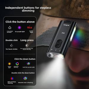 светодиодный фонарик карманный красный свет фонарь на открытом воздухе аварийное Выживание портативное приключение с прикуривателем - Product Image 4