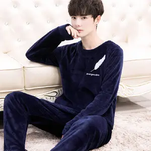 <span class=keywords><strong>Pyjama</strong></span> d'hiver <span class=keywords><strong>en</strong></span> flanelle pour <span class=keywords><strong>homme</strong></span>, vêtements de nuit <span class=keywords><strong>en</strong></span> <span class=keywords><strong>velours</strong></span> corail épais et chaud pour <span class=keywords><strong>homme</strong></span>, vêtements de maison - Product Image 1