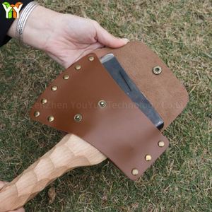 Funda Protectora de Hacha de Cuero PU, Duradera, con Correa, para Camping - Product Image 6