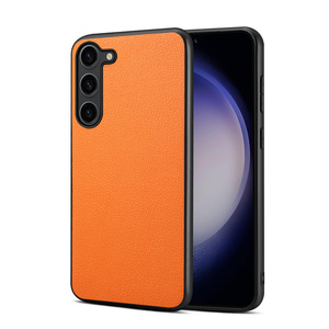 Denior |   Funda para Teléfono con Patrón de Lichi en Cuero Sintético PU para la Serie <span class=keywords><strong>Samsung</strong></span> S26/S25/S24/S23, Compatible con <span class=keywords><strong>Carga</strong></span> Inalámbrica - Product Image 2