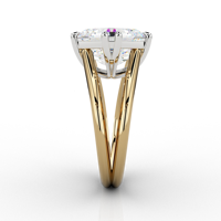 de bagues de fiançailles en Moissanite 2ct coupe poire S925 bagues en Moissanite en argent Sterling bijoux bague Moissanite