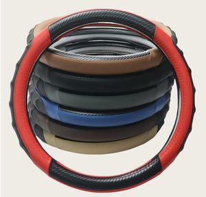 Volant de voiture en cuir en fibre de carbone de haute qualité, antidérapant, vente directe d'usine - Product Image 1