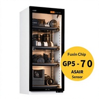 Armoire de rangement pour appareil photo Aelite en alliage transparent, étanche à l'humidité, avec serrure à empreinte digitale et mot de passe, 70L, hermétique, pour professionnels