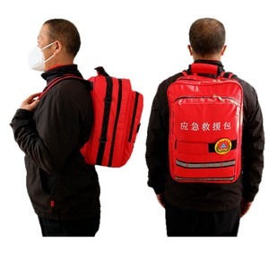Trousse de secours d'urgence rouge en Oxford, sac médical portable pour usage domestique, tremblement de terre, incendie, défense civile - Product Image 2