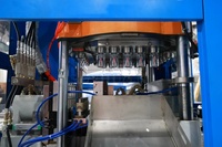Machine de soufflage par injection de bouteilles de lait en PE/PP, à commande PLC automatique et entraînée par un moteur