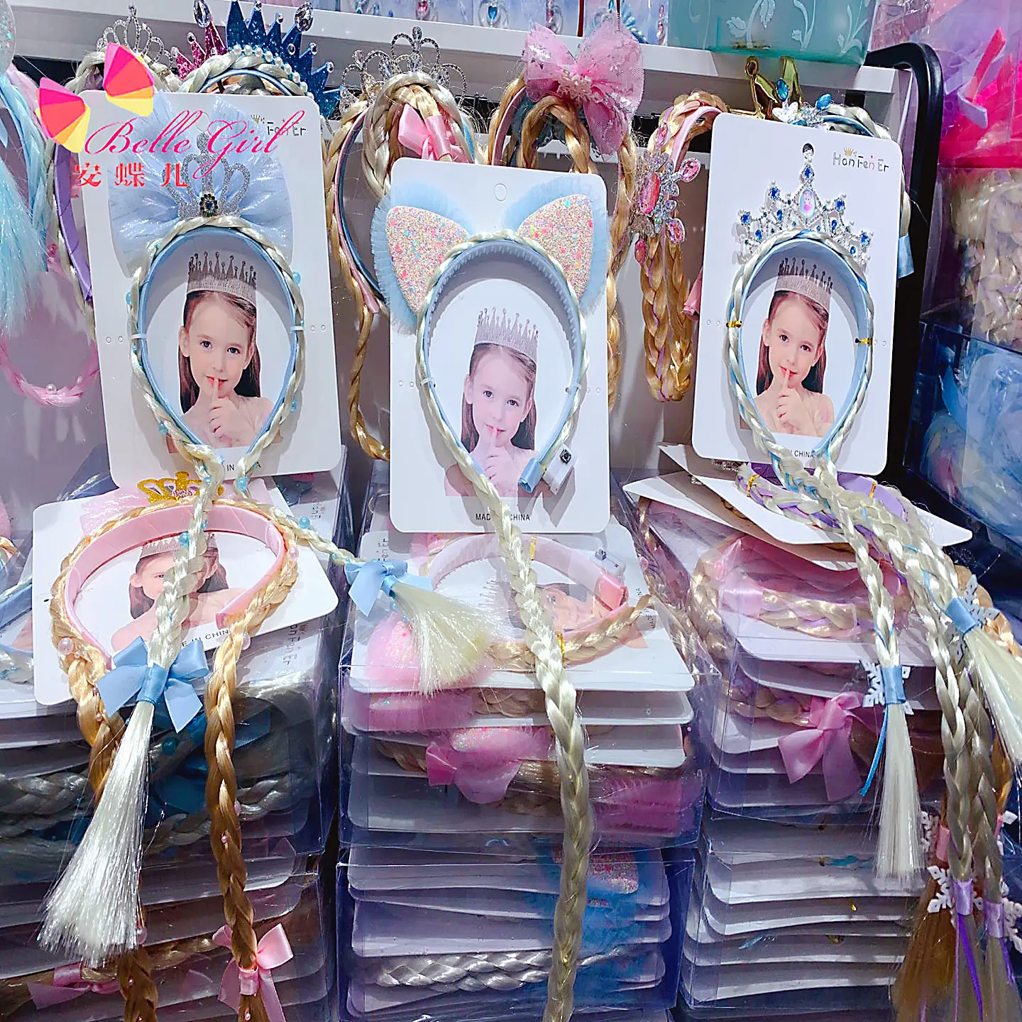 BELLEWORLD Gaya Baru Korea Fashion Lucu Aksesoris Rambut Anak 18 Piece Set Rambut Klip Set Karet Jepit Rambut