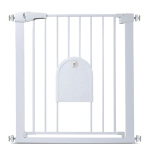 Barrière de sécurité pour bébé à fermeture automatique, double verrouillage, <span class=keywords><strong>extensible</strong></span>, ouverture à une main, barrière pour animaux de compagnie, barrière pour escalier, barrière de sécurité pour enfants, barrière en métal pour porte, escalier - Product Image 3