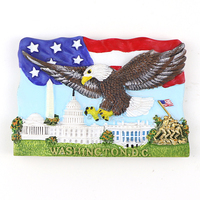 Aimant de réfrigérateur personnalisé Washington DC Souvenir touristique 3D aimants de réfrigérateur en résine