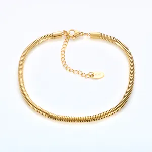 Wholesale Price Cuban Link Anklet 18K gold Stainless Steel No Tarnish Waterproof Ankles jewellery anklets