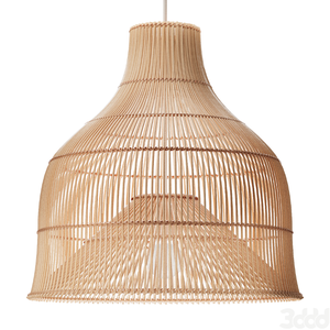 Abat-jour en rotin naturel fait à la main, luminaire suspendu en bambou pour salle à manger, décoration de café, style bohème - Product Image 1