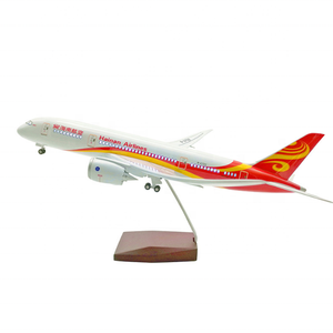 Mejor venta <span class=keywords><strong>Boeing</strong></span> 787 Hainan Airlines LED modelo de avión control de voz pasajero resina avión Modelo 1:130 43CM - Product Image 1