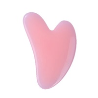 Ensemble de rouleaux de jade blanc naturel SYMLM, grattoir corporel et masseur facial avec pierre Gua Sha pour les yeux et le cou, pour un lifting du visage