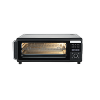 Four à pizza numérique Aifa 18L avec friteuse à air, 10 préréglages, contrôle NTC et double chauffage, pour pizzas de 12 pouces, idéal pour les cuisines du monde entier