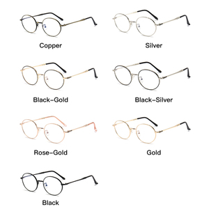 Moda negro espejo <span class=keywords><strong>blu</strong></span> <span class=keywords><strong>ray</strong></span> marcos de gafas de bloqueo de luz azul Metal gafas para mujer y hombre - Product Image 4