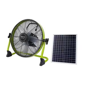 Solar Camping Floor <b>Fan</b> <b>With</b> Brushless Motor <b>Remote</b> <b>Control</b> Multi-Level Adjustment 12-16" Blade Diameter Solar Power Runs on Sol - Product Image 5
