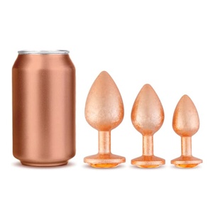 3 Pièces Jouets Sexuels Anaux, Kit de Jouets Anaux Bijoux, Entraîneur <span class=keywords><strong>Anal</strong></span> Plaqué Métal pour Stimulateur <span class=keywords><strong>Anal</strong></span> Massage de la Prostate - Product Image 6