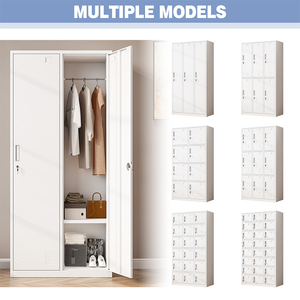Armoire à Vêtements et Rangements pour Chambre | Vestiaire Métallique avec Casiers - Product Image 5