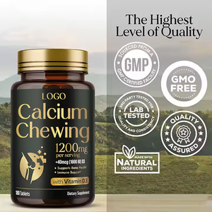 D3 vitamini ile vejetaryen kalsiyum takviyesi karbonat kalsiyum çiğneme hapları kalsiyum Tablet - Product Image 3