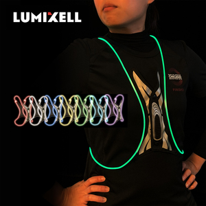 Adjustable LED Vest for Night Running & Cycling Rechargeable USB Reflective Safety Clothing with Porket - Product Image 3