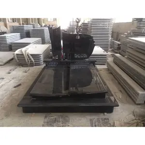 Pierres tombales <span class=keywords><strong>en</strong></span> granit noir de style africain <span class=keywords><strong>pour</strong></span> cimetière, design graphique, <span class=keywords><strong>pour</strong></span> <span class=keywords><strong>tombe</strong></span> - Product Image 1