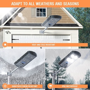 Farola Solar Todo en Uno de 600W con Sensor de Movimiento PIR y Control Remoto, IP65 Impermeable, Luz LED Solar para Estacionamiento - Product Image 5