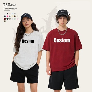 เสื้อยืดโอเวอร์ไซส์ผ้าคอตตอน 100% หนัก 250 กรัม พิมพ์ลายโลโก้แบบ DTG พิมพ์นูน  รับผลิตเสื้อยืดตามสั่ง ผู้ผลิตเสื้อผ้า - Product Image 1