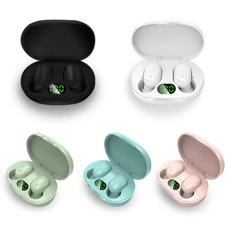 Phone Planet LED Digital Display TWS Earbuds Wireless Mini Headphones Headset Gaming In-Ear Earphones Handfree E6S Ear Buds