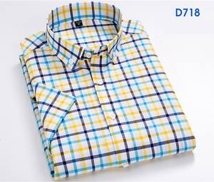 <span class=keywords><strong>Camicia</strong></span> Casual da lavoro con bottoni <span class=keywords><strong>a</strong></span> maniche corte <span class=keywords><strong>a</strong></span> <span class=keywords><strong>quadri</strong></span> da <span class=keywords><strong>uomo</strong></span> - Product Image 5