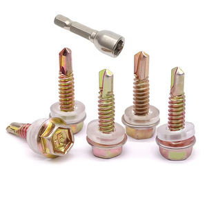 Hex Self Tapping Screws Metric Color Zinc Plated 700pcs Set For Metal <b>Fastening</b> - Product Image 3