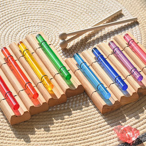 Jinfang Sette Colori Potente Suono 440Hz & 432Hz Bacchetta Sonora in Cristallo di Quarzo Terapia del Suono - Product Image 2