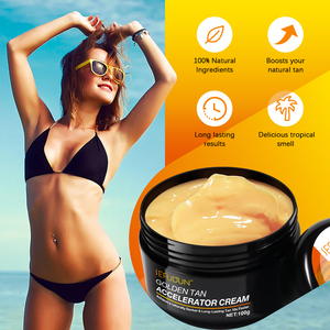 Crema Aceleradora de <span class=keywords><strong>Bronceado</strong></span> Dorado SEFUDUN 100g, Crema Bronceadora Hidratante Personalizada para Intensificar el <span class=keywords><strong>Bronceado</strong></span> en <span class=keywords><strong>Piernas</strong></span> y Cuerpo - Product Image 3