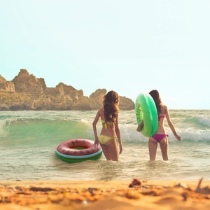 Flotador Inflable con Diseño de Netflix para Piscina, Juguete Acuático Divertido para Mujeres, Chaleco Salvavidas (Flamingo) - Product Image 5